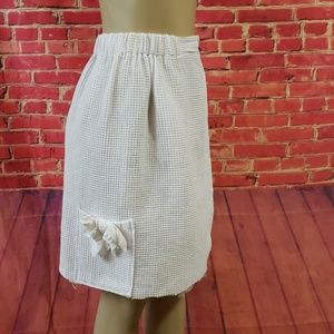 MIRKO waffle Spa natural cotton white O/S Bottom